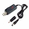 Kabel USB przetwornica na 9V/12V 2A DC 5.5/2.5 + 3.5/1.35 2.5/5.5