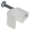 Uchwyt kablowy okrągły fi5mm biały TRZ-5*P100