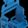221-529/000-006 Mounting carrier with snap-in foot, 10-conductor, blue
