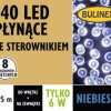 Lampki Bulinex 140led niebieskie 6,95m płynące sznur