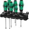 334/355/6 Zestaw wkrętaków Kraftform Lasertip + wieszak, 6 części, WERA 05105656001