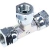 Hydrauliczny adapter teowy gwintowany 4J6MK4S, Connector A G 1/4 żeńskie Connector B G 1/4 żeńskie Parker