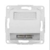 Optima Gniazdo telefoniczne podwójne 2xRJ12 białe 12004802
