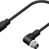 Przewód czujnik-siłownik ze złączem Złącze M12 liczba rdzeni 8 długość 2m Rodzaj A Żeńskie Złącze B Złącze M12