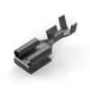 TE Connectivity Konektor płaski FASTON .250 Żeńskie Czarny 6.35 x 0.8 mm długość 20.1mm Izolacja: Nieizolowane Cyna 18