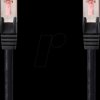 CCGL85221BK150 Patch cable, Cat.6, S/FTP, 15 m, black