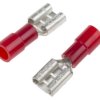 Konektor płaski Żeński 6.35 x 0.8mm 0,5 → 1,5 mm², 22 → 16 AWG długość 21.5mm Izolacja: Izolowane Cyna