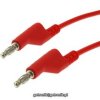 Przewód banan - banan 0,35mm2 długość 100cm czerwony
