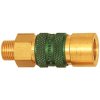 Quick-release coupling, L 45 mm, 35 bar, brass, for hose, 107637