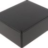 Aluminum die cast enclosure, (L x W x H) 145 x 121 x 56 mm, black (RAL 9005), IP54, 1590XBK