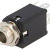 Złącze Jack 6,3mm, żeńskie, gniazdo, proste, stereo ACJS-MVS-5