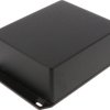 Aluminum die cast enclosure, (L x W x H) 145 x 121 x 56 mm, black (RAL 9005), IP65, 1590WXFLBK