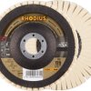 RHODIUS FLS, 2 polerki filcowe 125 x 22,23 mm, TOPline, Made in Germany, do stali nierdzewnej, stali, metali nieżelaznyc
