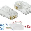 86473 RJ45 Crimp+Cut+Curve plug Cat.6 UTP 20 pieces