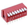 8-Way Piano DIP DIL Red PCB Switch