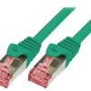 Patch cord S/FTP 6 linka Cu LSZH zielony 10m 27AWG CQ2095S