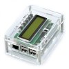 Obudowa do Raspberry Pi 3B+/3B/2B i modułu PiFace Control & Display 2 - przezroczysta