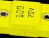 Automotive flat fuse, 100 A, 70 V, yellow, (L x W x H) 68 x 10.5 x 19 mm, MGHV100