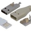 USBW-A-OB Wtyk USB montowany na kabel typu A - z osłoną