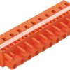 Socket header, 11 pole, pitch 7.62 mm, angled, orange, 231-711/027-000