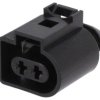 Złącze Automotive MCP żeńskie czarne 2-PIN 1-1355200-1