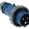 Złącze przemysłowe - zasilające 16A Wtyczka 230 V 3P Męski MENNEKES Niebieski Montaż na kablu IP67