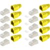 Network plug kit, RJ45, 8 pole, 8P8C, Cat 5e/Cat 6, crimp connection, cable assembly, BS72057-Y-10, package with 10 pieces