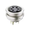 Lumberg KFV 50 5 Pin DIN Female Chassis Socket IEC 60130-9 Front Panel Mount