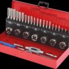 331.0632 HSS thread tapping tool set, 32 pieces