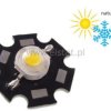 LED wysokiej mocy 3W biała n. 240lm 120st.