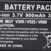 900 mAh, Li-Ion for MOTOROLA A630