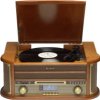 WG-GRMCR51 Gramofon RCA, USB, CD, odtwarzacz kaset - brąz, retro