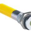 Lampka kontrolna do montażu panelowego 2V dc, Żółta 6mm LED Chrom RS PRO