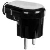 Wtyczka kątowa 16A 2P+Z Uni-Schuko 250V czarna WT-16U