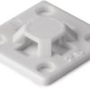 Mounting base, PA, white, self-adhesive, (L x W x H) 13 x 13 x 4.1 mm, 151-01802