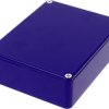 Aluminum die cast enclosure, (L x W x H) 119 x 94 x 34 mm, blue, IP54, 1590BBCB