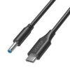 Unitek Kabel Zasilający Usb-C - Dc Jack 4,5X3mm 65W Pd Do Laptopów Hp 1,8M