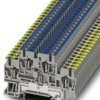 Protective conductor double level terminal, spring balancer connection, 0.08-4.0 mm², 32 A, 6 kV, gray, 3036327