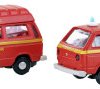 Minis by Lemke LC4342 N Model samochodu Volkswagen T3 zestaw 2 jednostek straży pożarnej