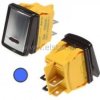 Przycisk stabilny niebieski 30A/250V IP67; srebrny