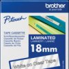 TZE-145 Brother labelling tape cassette / 18 mm / white/clear