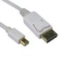 Kabel DisplayPort 2m Męskie Mini DisplayPort to Męski kabel DisplayPort Biały
