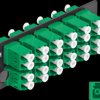 66931 Fiber Optic Adapter Panel, 12 Port, LC Duplex APC, green