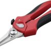 TOOLCRAFT TO-9625917 Nożyczki uniwersalne 205 mm czerwony, czarny
