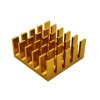 22x22x10mm Extruded Aluminum Heat Sink - Golden - Cooling Radiator