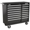 Sealey AP41169B Rollcab 16 Drawer with Ball Bearing Runners Heavy-duty - Black
