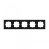 Ramka pięciokrotna Exen seria Karell czarny metalik K105/14E