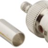 BNC plug 50 Ω, RG-55, RG-142, RG-223, RG-400, Belden 83242, crimp connection, straight, 112514
