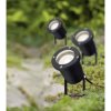 Paulmann 98897 LED Garden Spotlight Set Black Adjustable GU10 10.5W