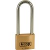 Kasp K12550L80A5 Premium Brass Padlock - 50x80mm - Long Shackle - KA25505